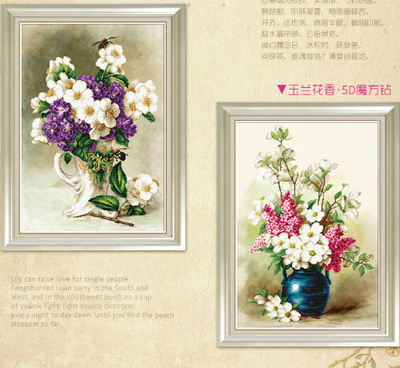 鐘愛一生ZM403鉆石十字繡現代簡約花卉花