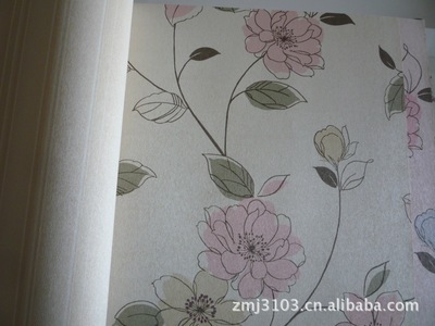 【墻紙供應 米蘭墻紙 田園時尚花卉臥室床頭背景墻紙4-3-p1090380】價格,廠家,圖片,墻紙/壁紙/墻布/墻貼,成都致美佳裝飾材料-